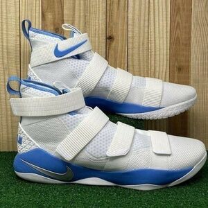 NEW Nike 943155-115 Lebron Soldier XI 11 TB White Coastal Blue Men's SZ 18